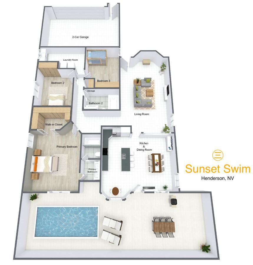 Sunset Swim - Modern Vegas Heated Pool Retreat Βίλα Henderson Εξωτερικό φωτογραφία